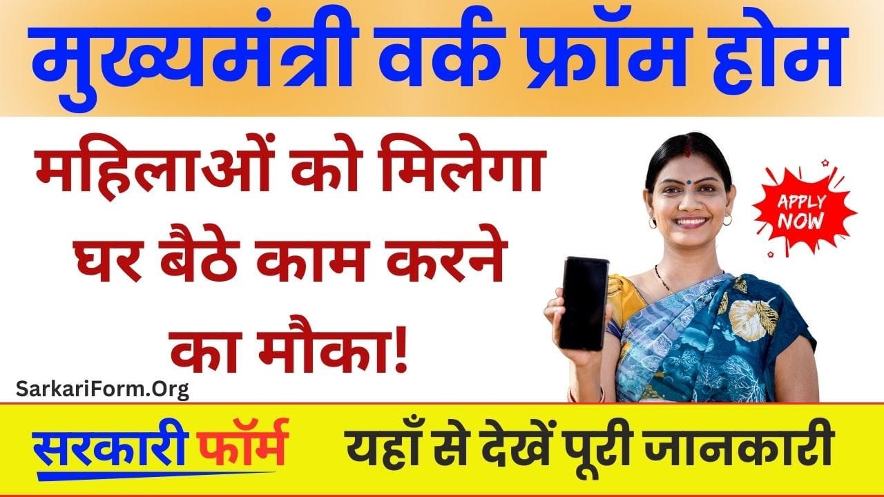 Mahila Work from home job Yojana