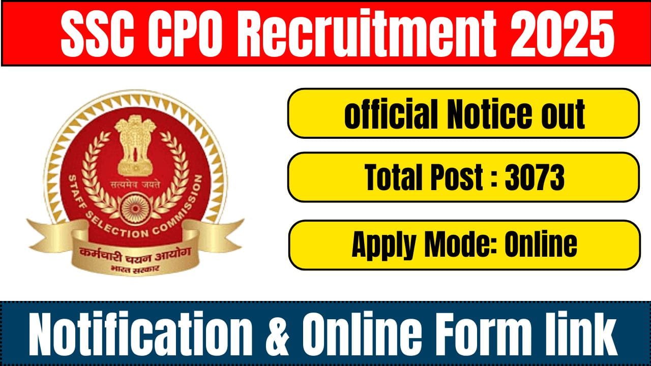 SSC CPO Recruitment 2025