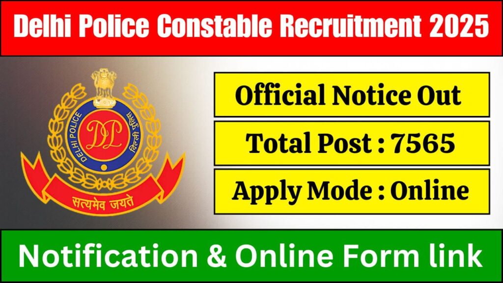 delhi police constable recruitment 2025
