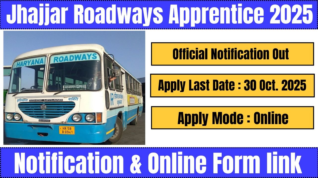 Jhajjar Roadways Apprentice 2025