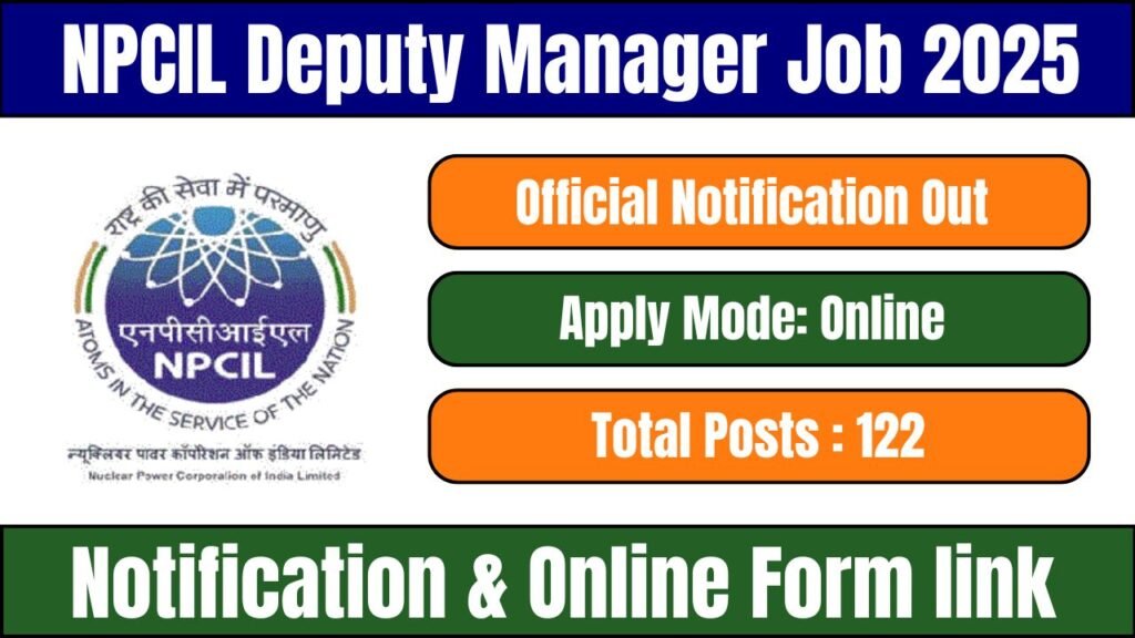 NPCIL Deputy Manager Recruitment 2025