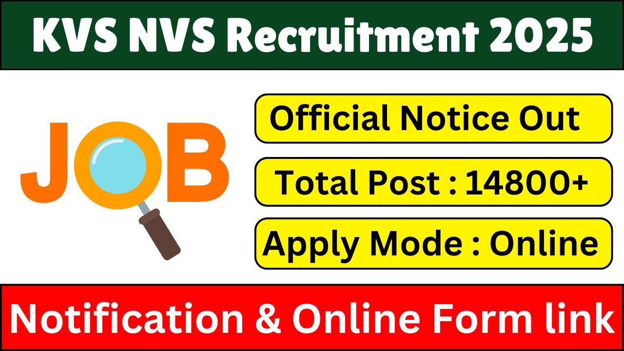 KVS NVS Recruitment 2025