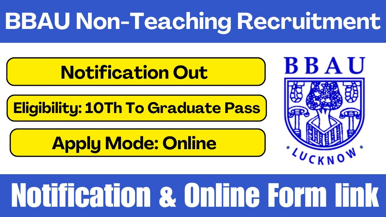 BBAU Non-Teaching Recruitment 2025