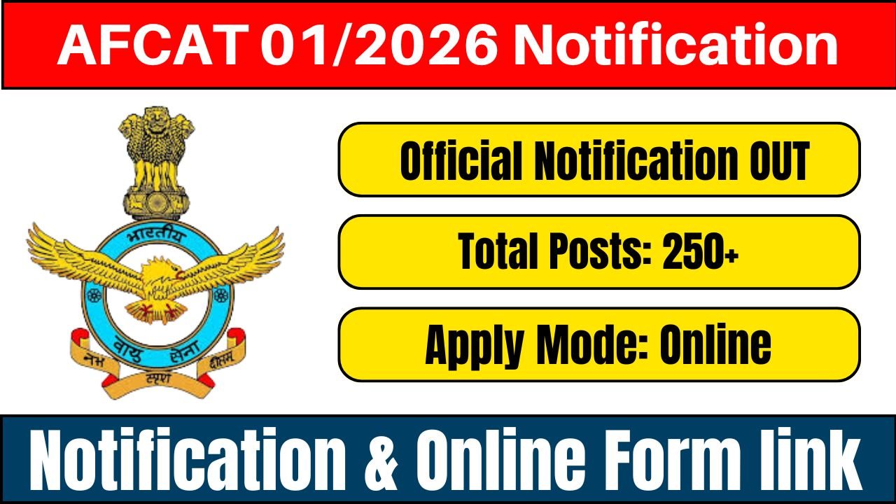 AFCAT 01/2026 Notification