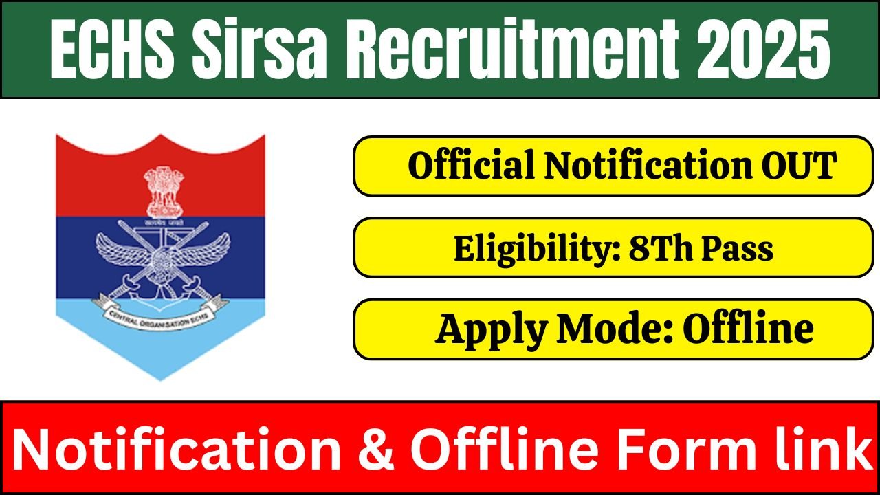 ECHS Sirsa Recruitment 2025