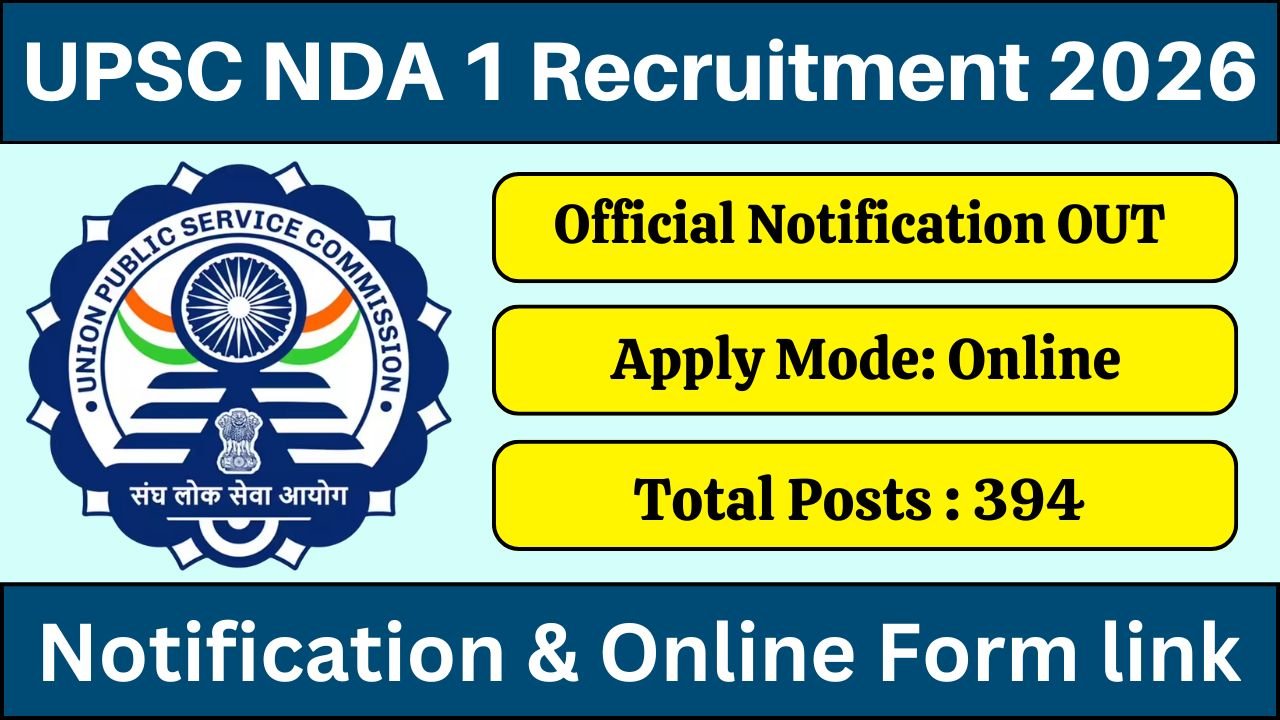 UPSC NDA 1 Recruitment 2026