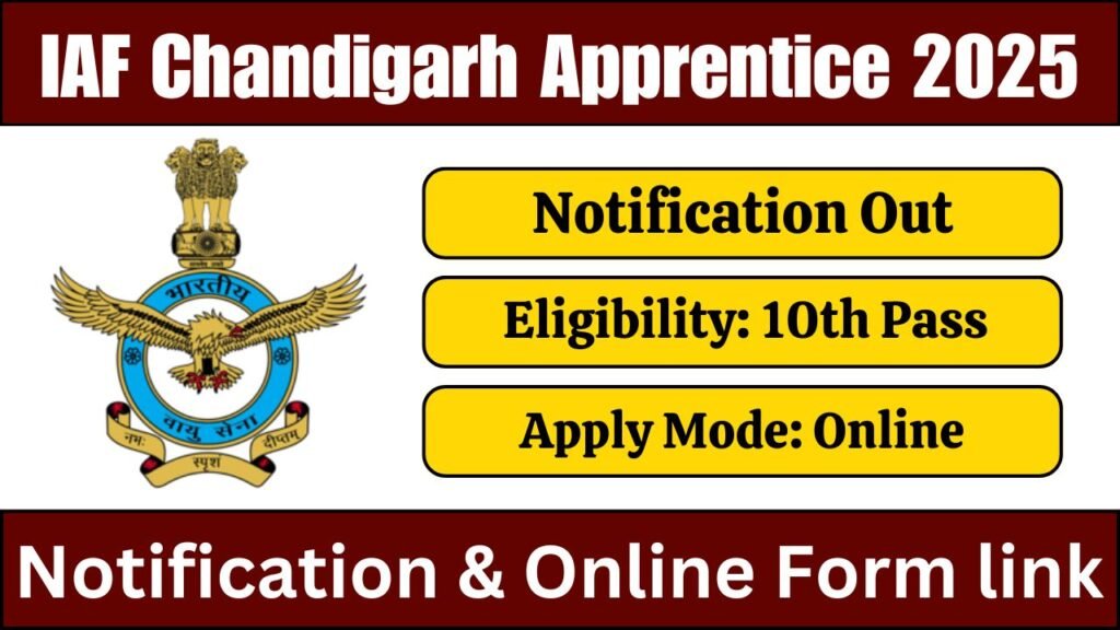 IAF Chandigarh Apprentice 2025