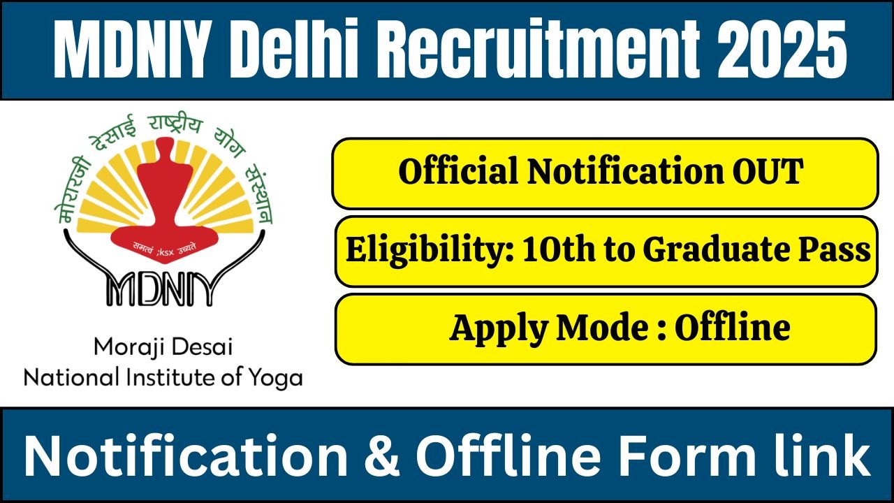 National Institute of Yoga Delhi Recruitment 2025