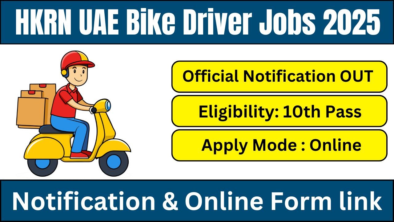 UAE Bike Rider Recruitment 2025